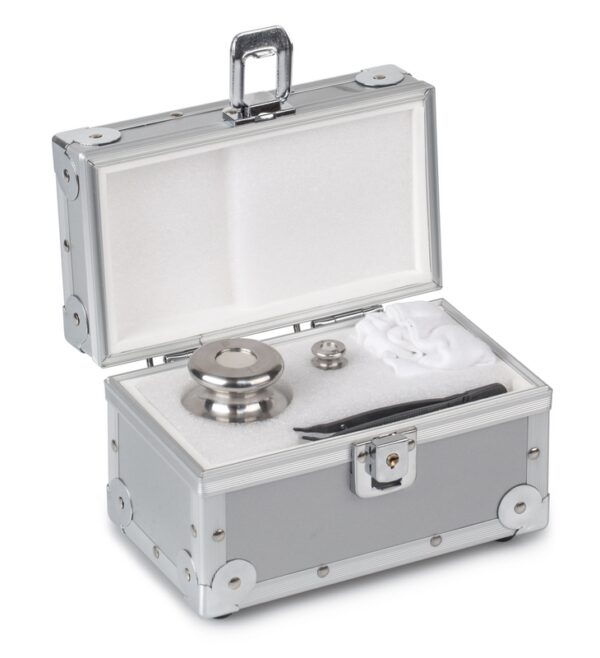Photo d'un kit de poids de contrôle en valise